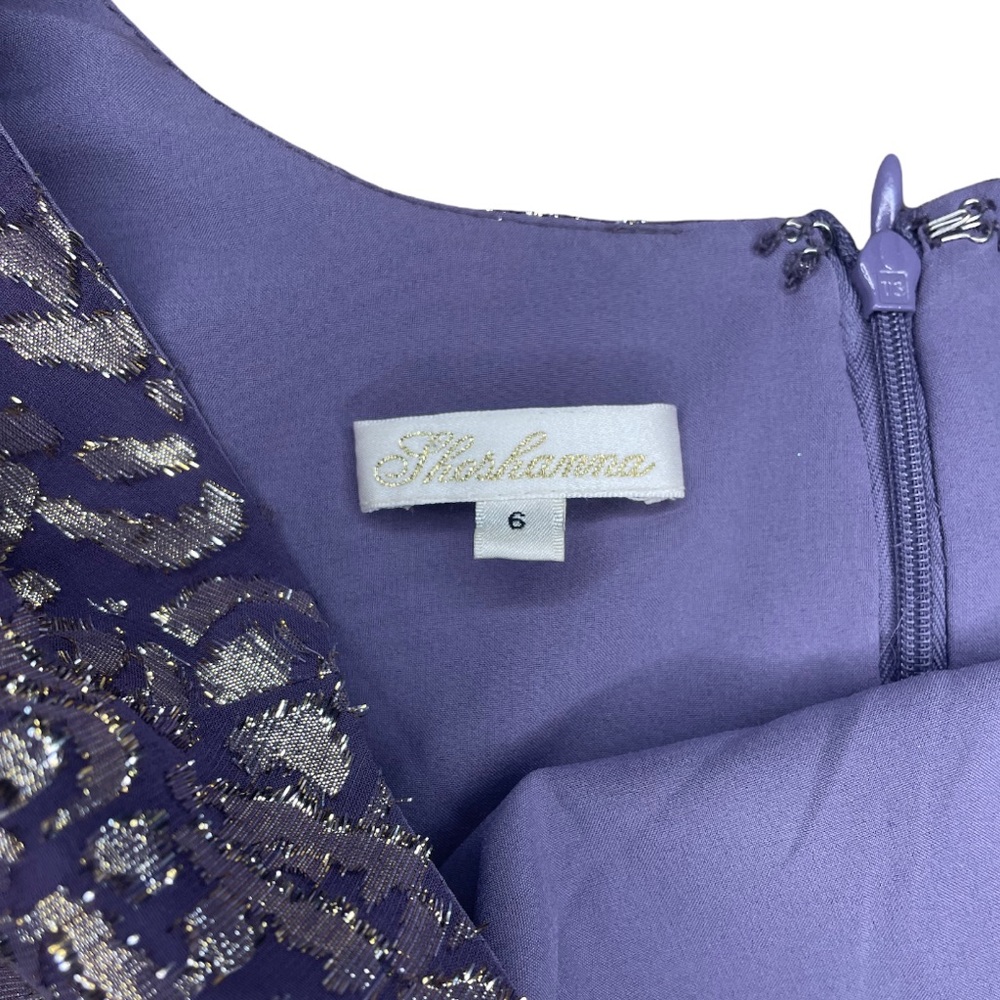 Shoshanna Metallic Leopard Print Long Sleeve Mini Cocktail Dress - Picture 3 of 4